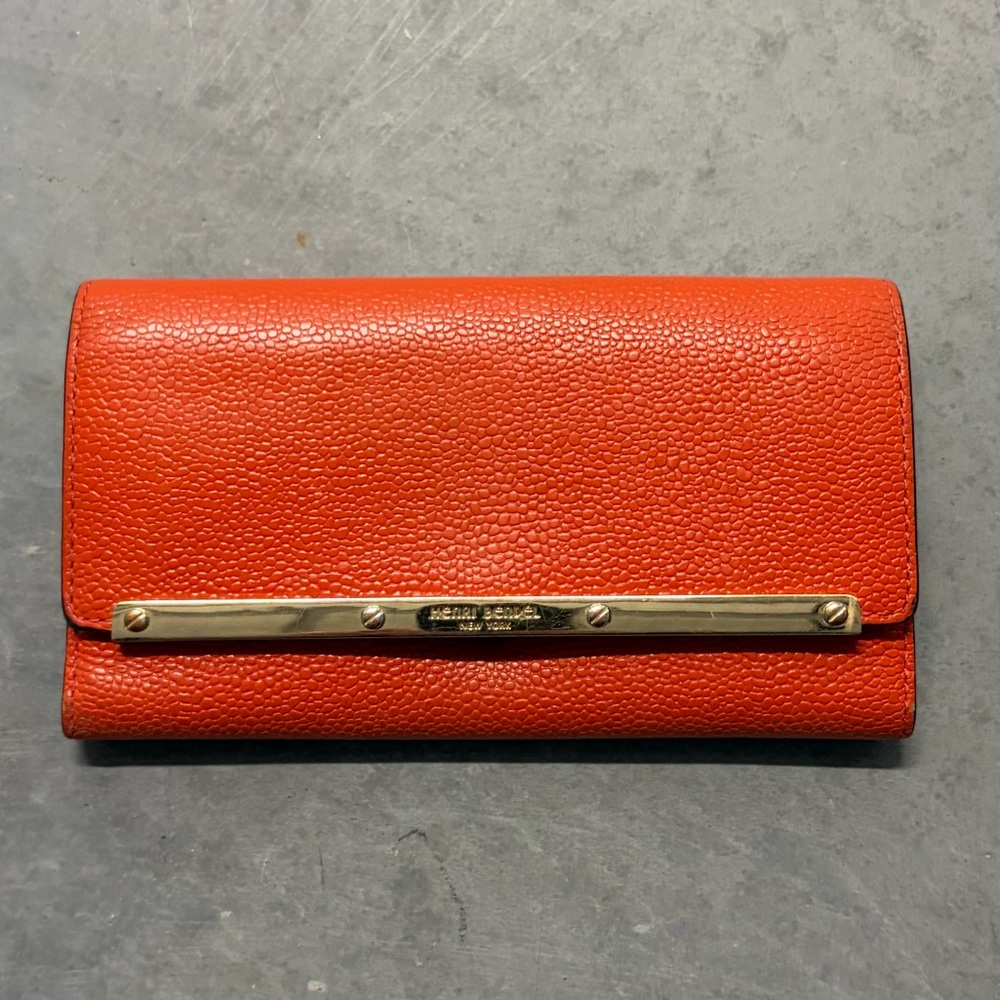 Henri Bendel Blood Orange Wallet